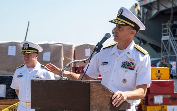 Commander, Naval Air Forces Pacific hosts a press conference at Naval Air Station North Island