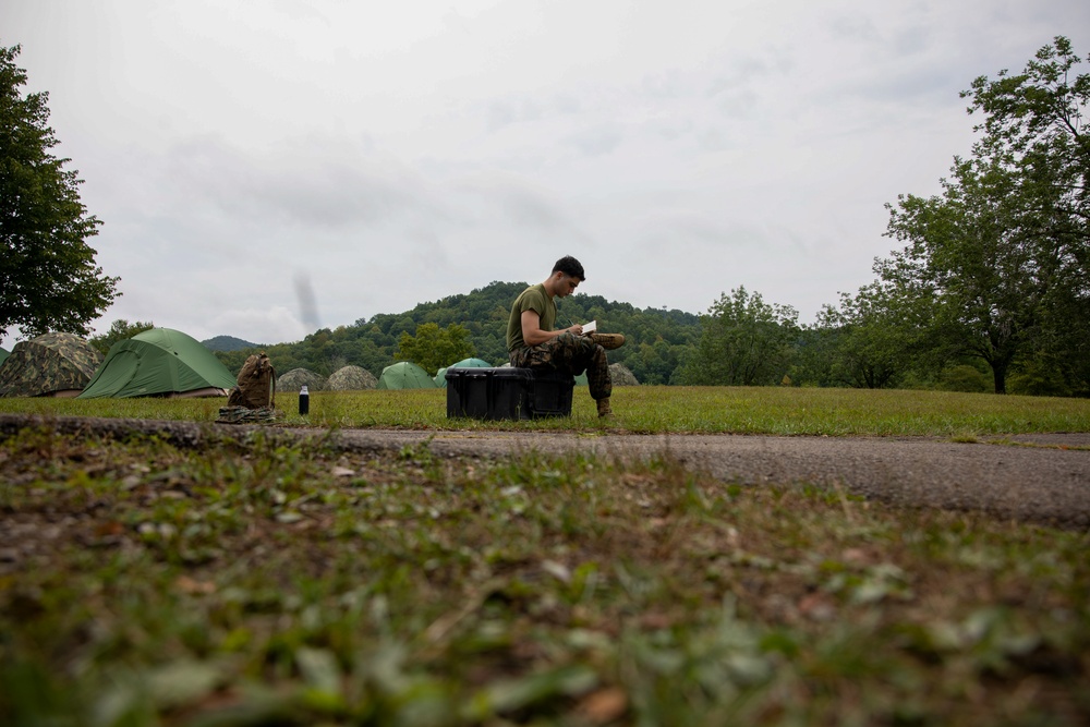 Innovation Readiness Training: Marines prepare communications gear and observe training sites