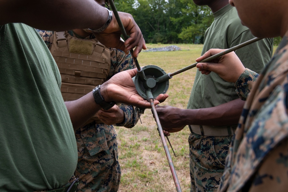 Innovation Readiness Training: Marines prepare communications gear and observe training sites