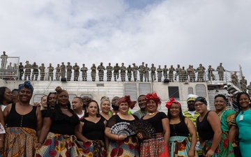 USNS Burlington departs Limón, Costa Rica during Continuing Promise 2024