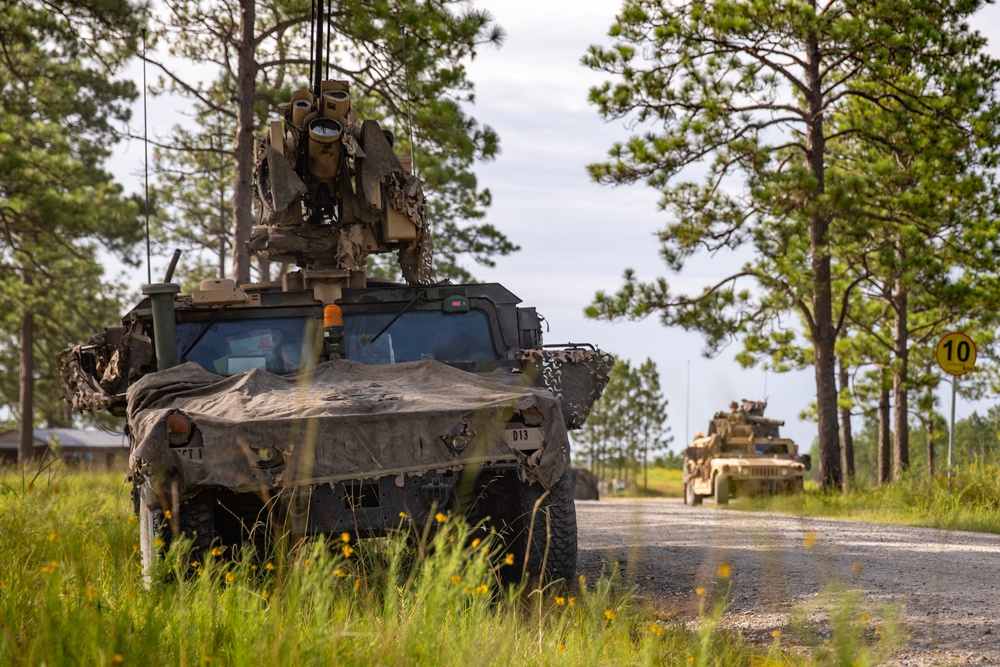 The Soldiers of Task Force Guardian load up to take objective 'SALT' while at JRTC 24-09