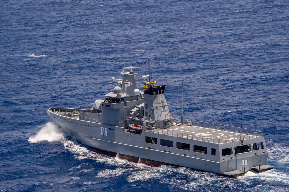 KDB Darulaman Sails During RIMPAC 2024