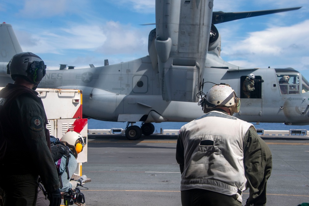 Flight Operations Aboard USS America (LHA 6)