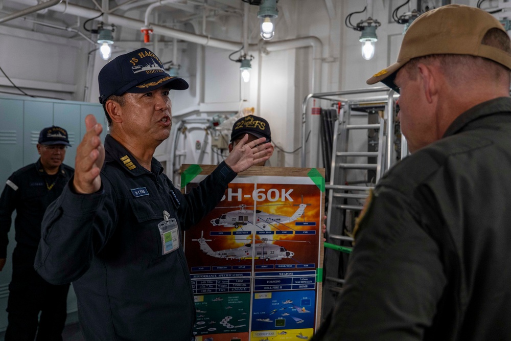 CSG-1 Rear Adm. Wosje Visits Japan Maritime Self-Defense Force DDG-180 JS Hagura