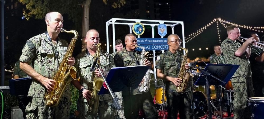 U.S. 7th Fleet Broadside Brass Band Performs at CARAT Thailand 2024
