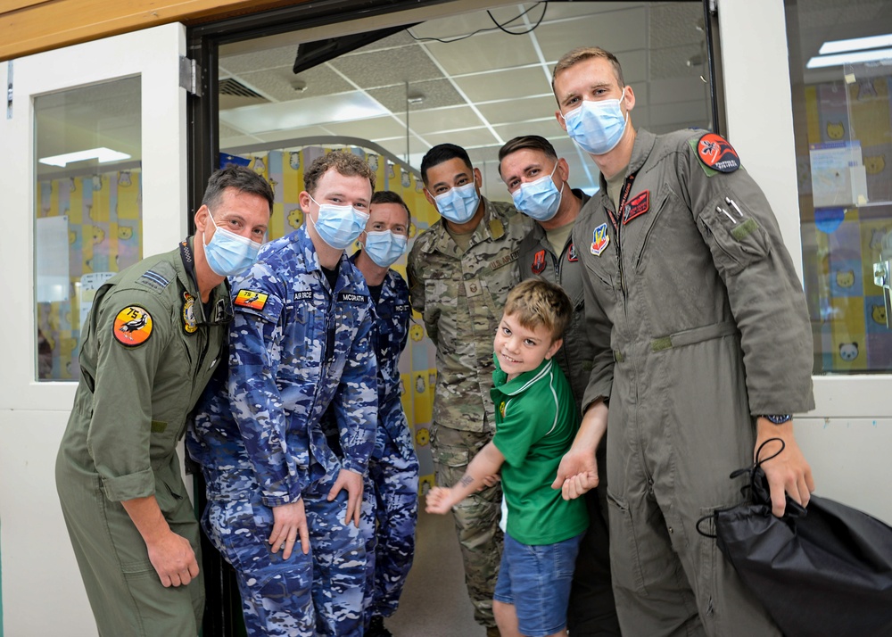 USAF and RAAF visit children ward, show appreciation during Exercise Pitch Black 2024