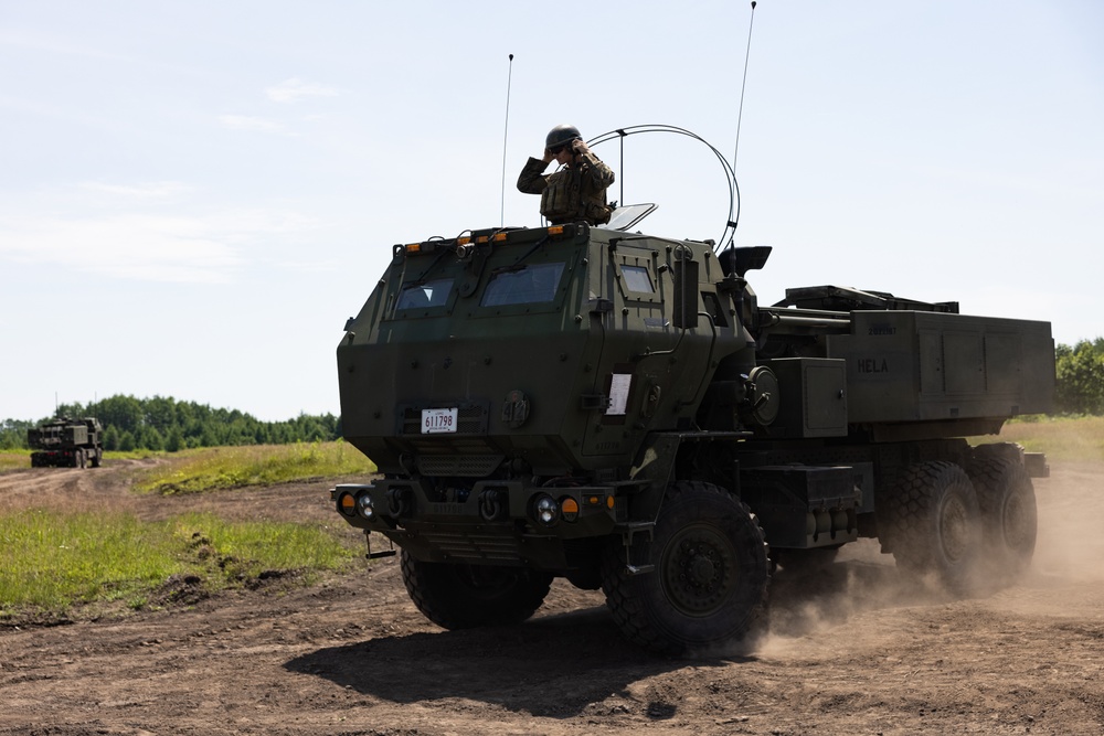 3/12 Marines and 1st MDTF Soldiers Rehearse Simulated HIMARS Fire Missions