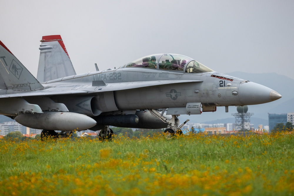 One last Flight | Marine Corps Major Kyle Johnson a pilot with VMFA (AW)-224 flys his final F/A-18 flight at Suwon AB South Korea