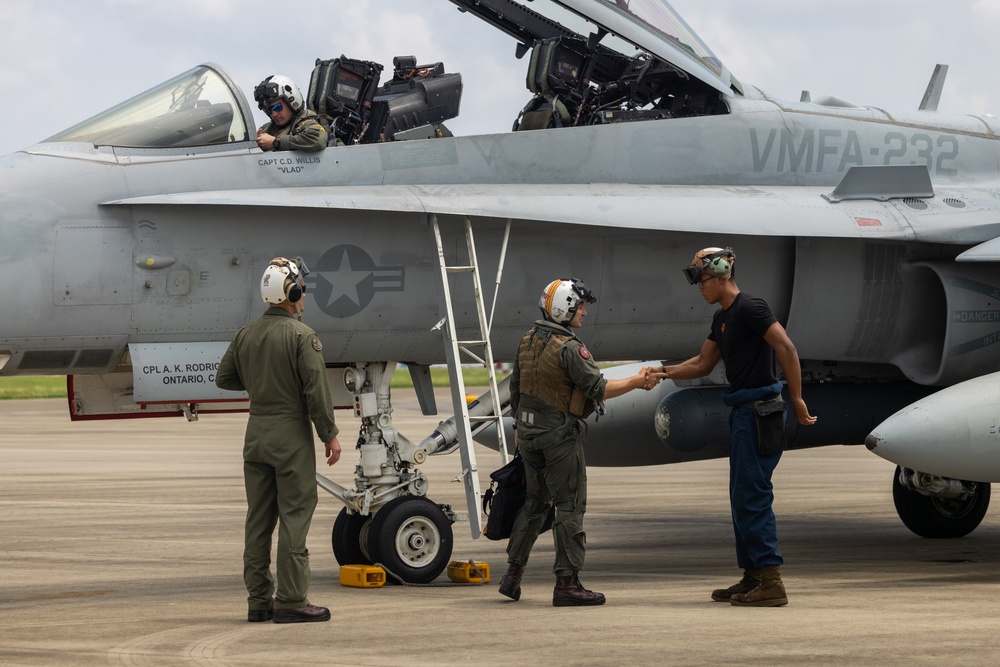 One last Flight | Marine Corps Major Kyle Johnson a pilot with VMFA (AW)-224 flys his final F/A-18 flight at Suwon AB South Korea