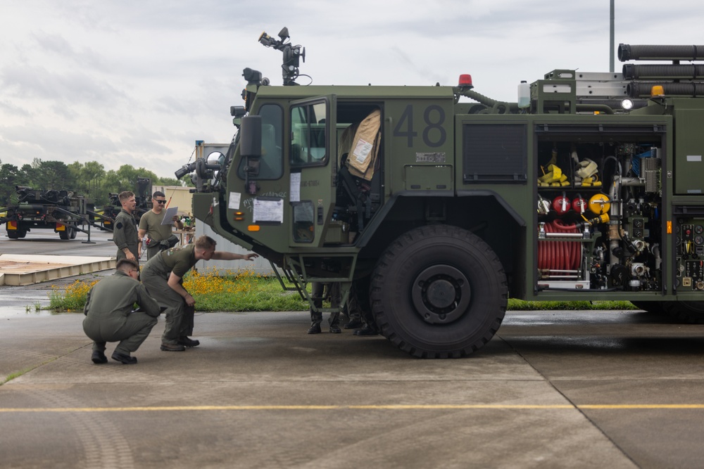 Refueling | Marines with Marine Wing Support 171 conduct refueling for F/A-18 Hornet Aircraft with Marine All-Weather Fighter Attack Squadron 224