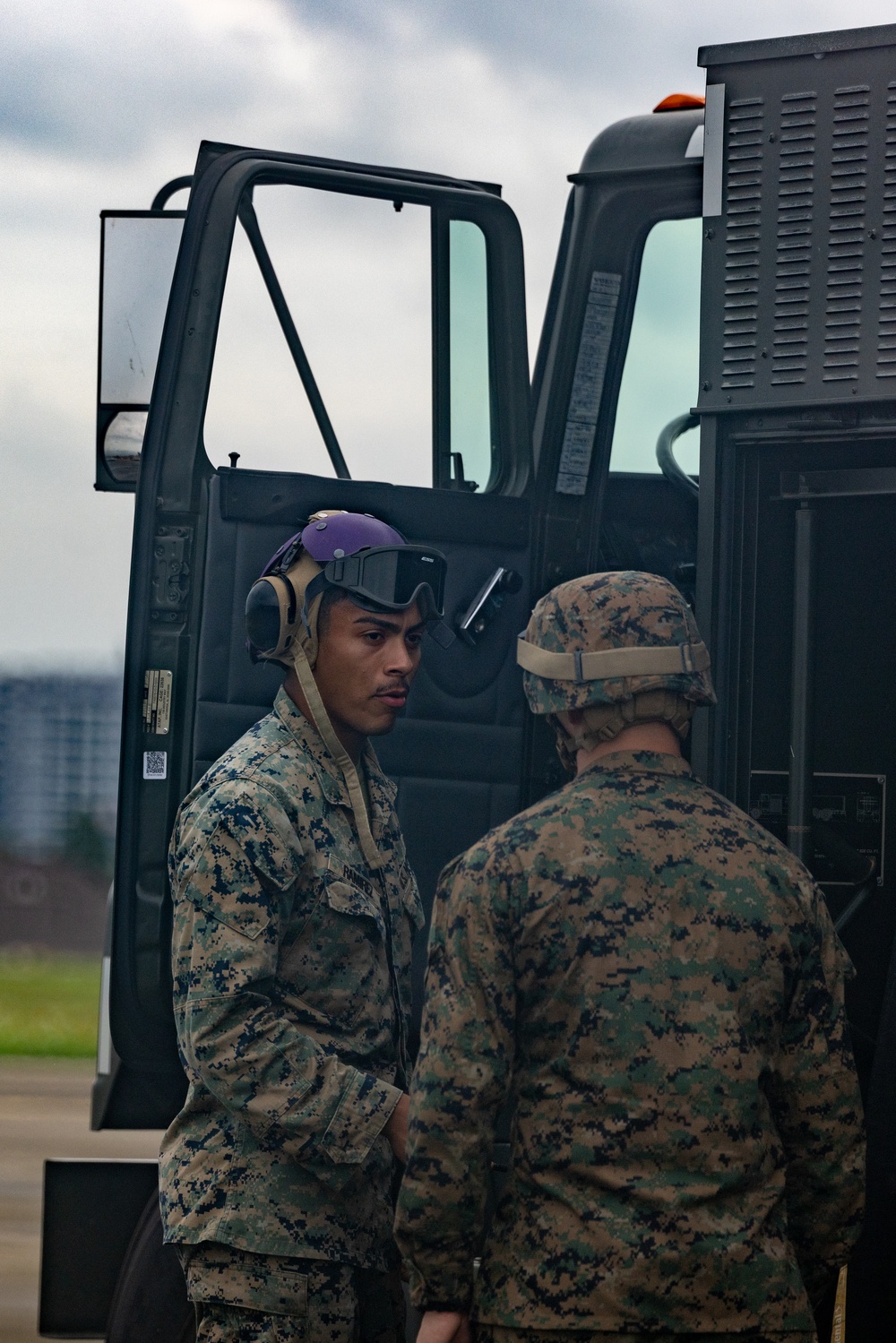 Refueling | Marines with Marine Wing Support 171 conduct refueling for F/A-18 Hornet Aircraft with Marine All-Weather Fighter Attack Squadron 224