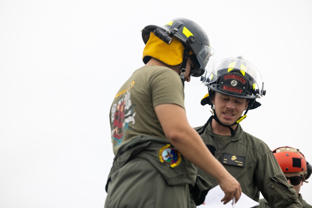 Refueling | Marines with Marine Wing Support 171 conduct refueling for F/A-18 Hornet Aircraft with Marine All-Weather Fighter Attack Squadron 224