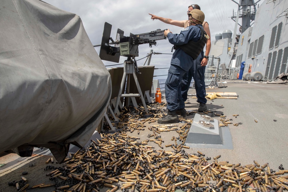 USS Spruance conducts live-fire exercise