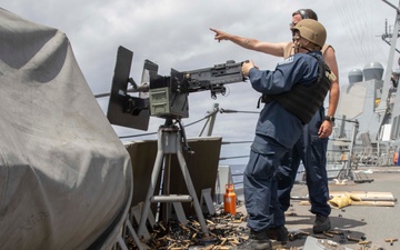 USS Spruance conducts live-fire exercise