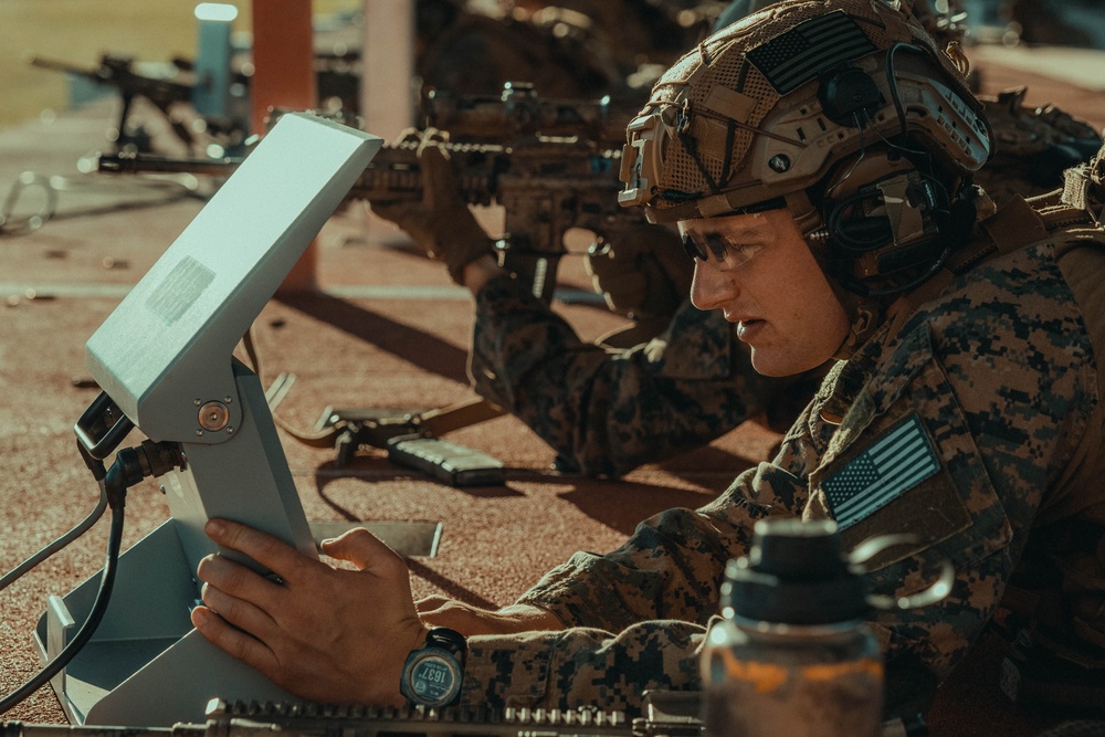1st Recon Bn., Australian Army participate in live-fire range during Exercise Black Diamond