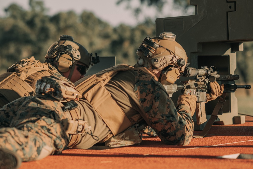 1st Recon Bn., Australian Army participate in live-fire range during Exercise Black Diamond