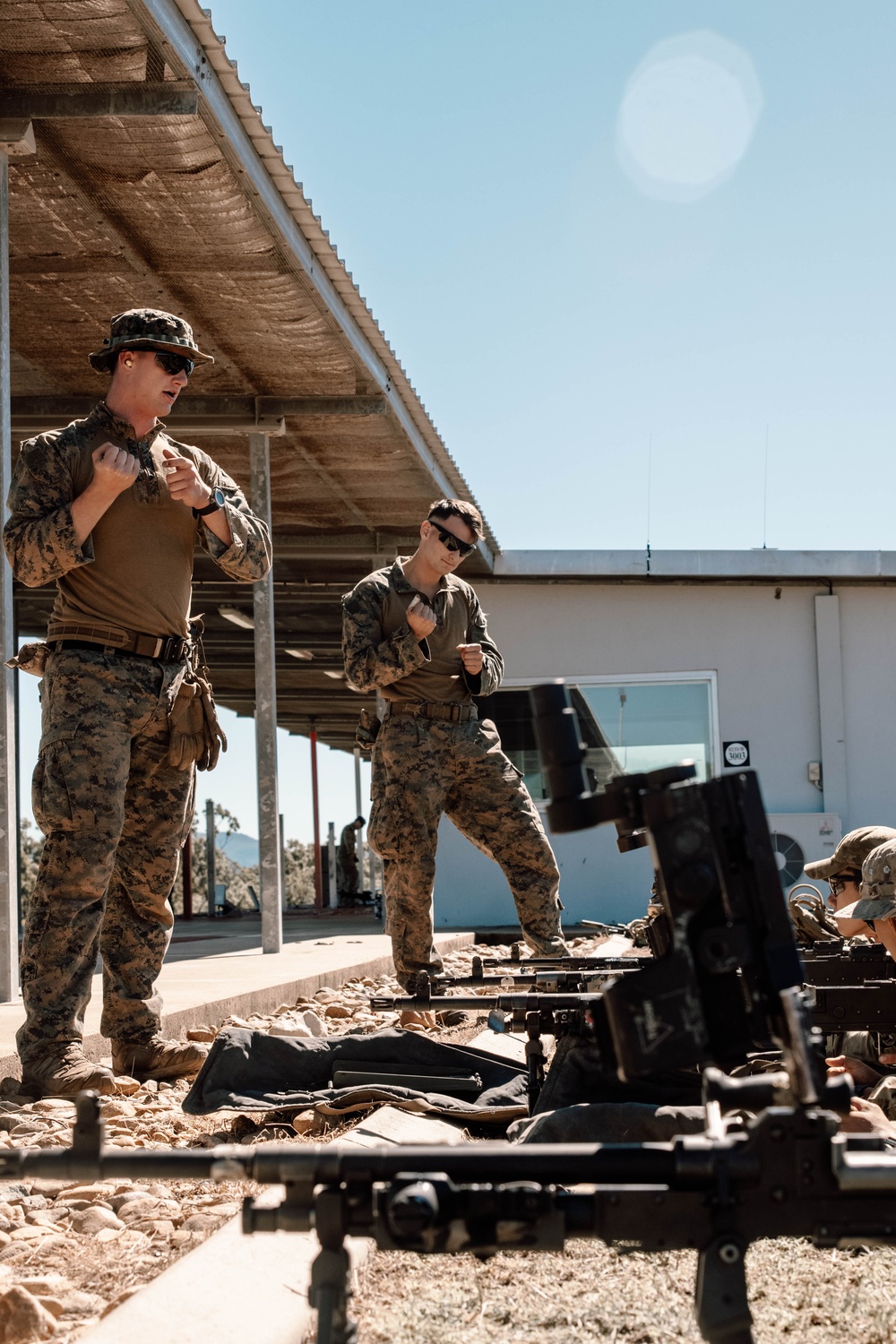 1st Recon Bn., Australian Army participate in live-fire range during Exercise Black Diamond