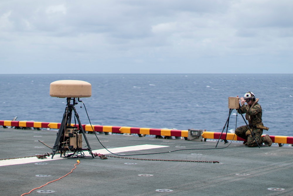 VMM-165 (Rein.) Tests TACAN Aboard USS Boxer