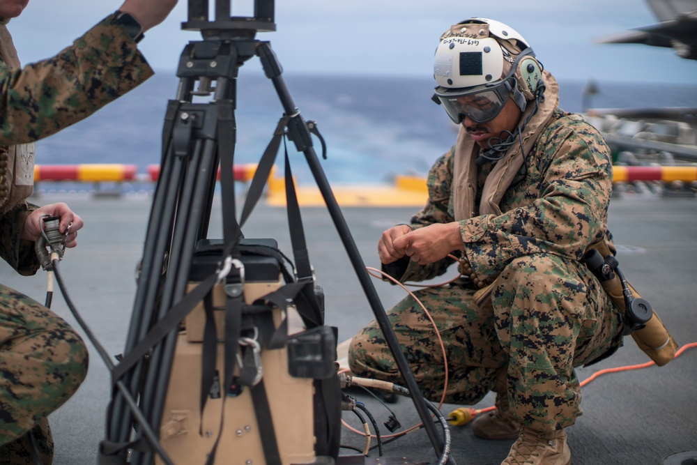 VMM-165 (Rein.) Tests TACAN Aboard USS Boxer