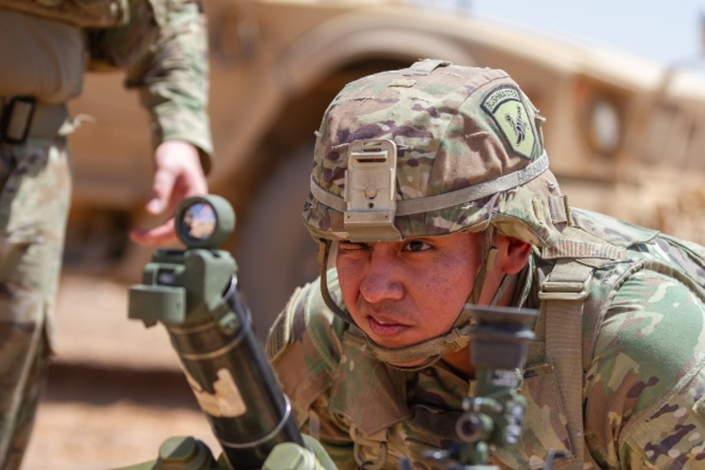 Task Force Sentinel conducts mortar live fire