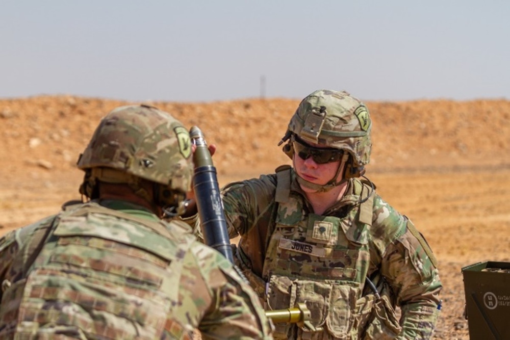 Task Force Sentinel conducts mortar live fire