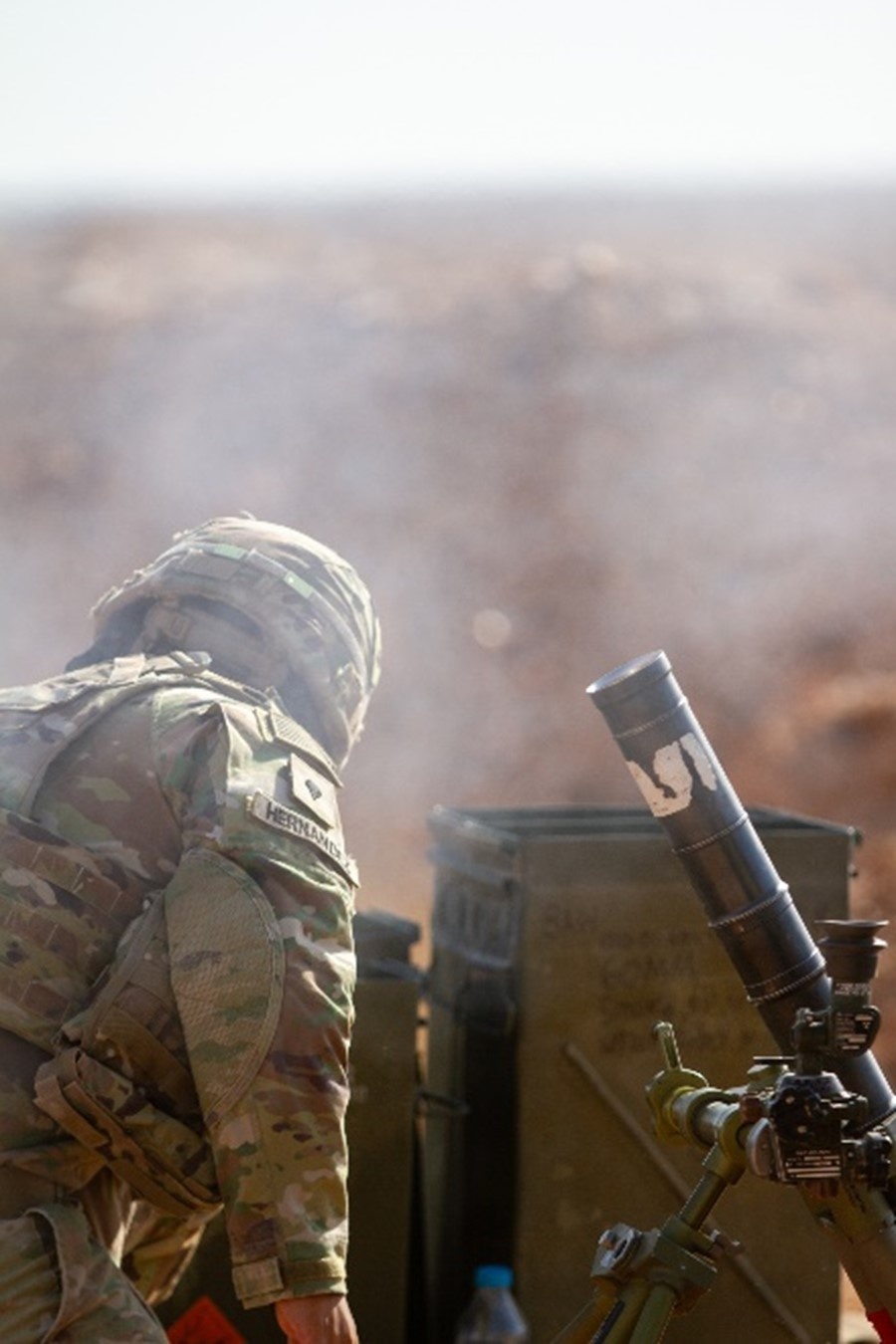 Task Force Sentinel conducts mortar live fire
