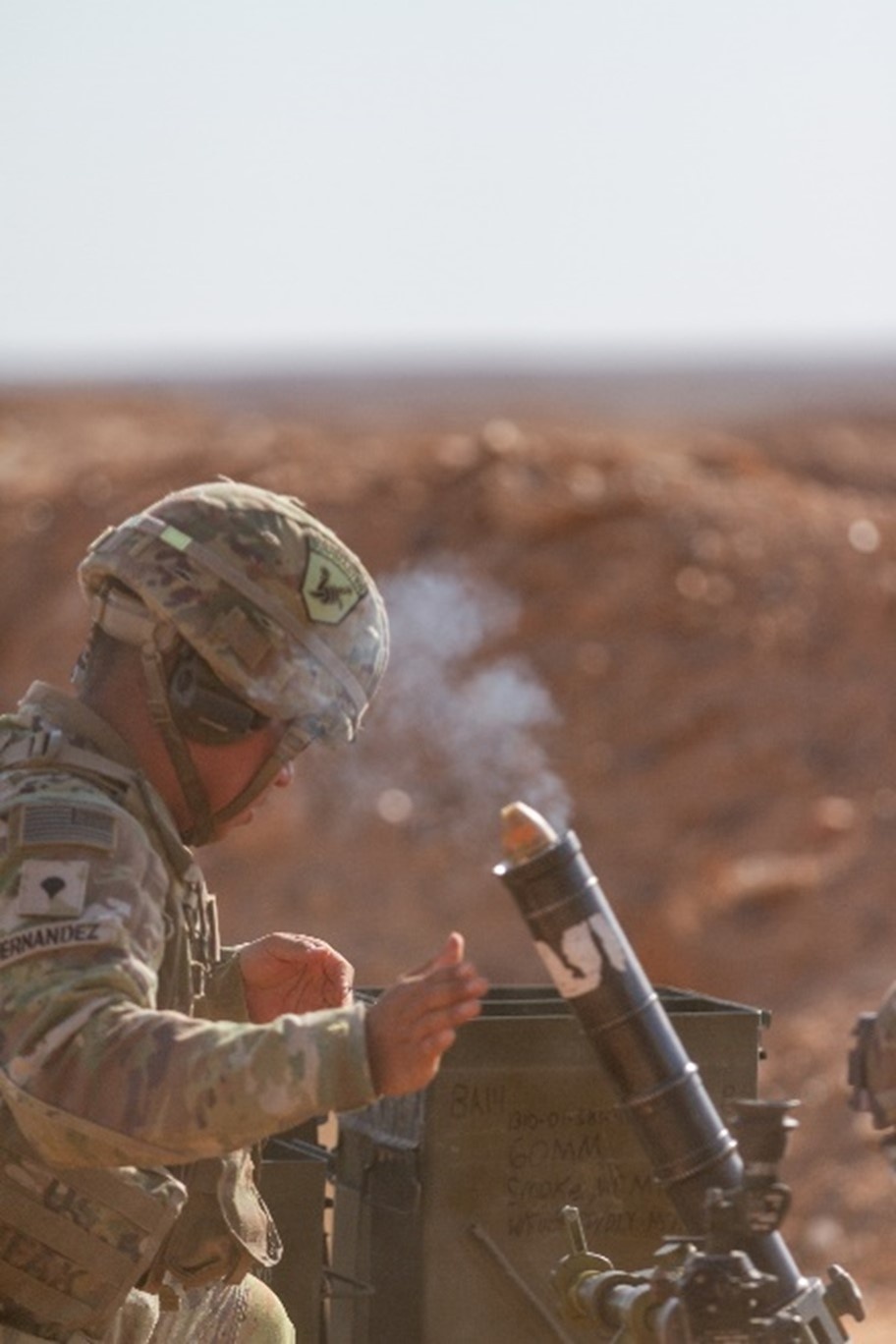 Task Force Sentinel conducts mortar live fire