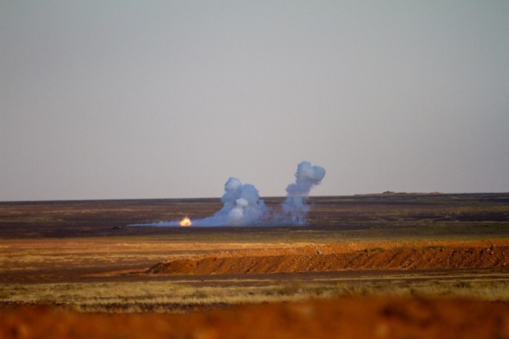 Task Force Sentinel conducts mortar live fire