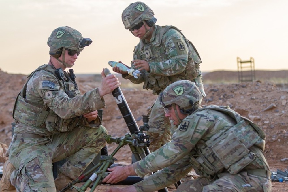 Task Force Sentinel conducts mortar live fire