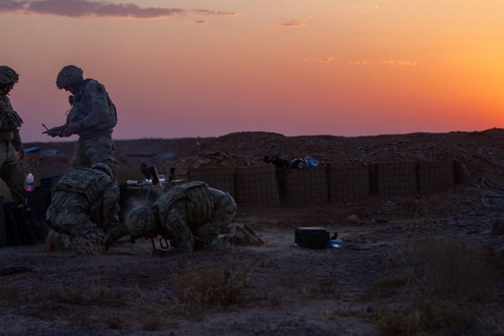 Task Force Sentinel conducts mortar live fire