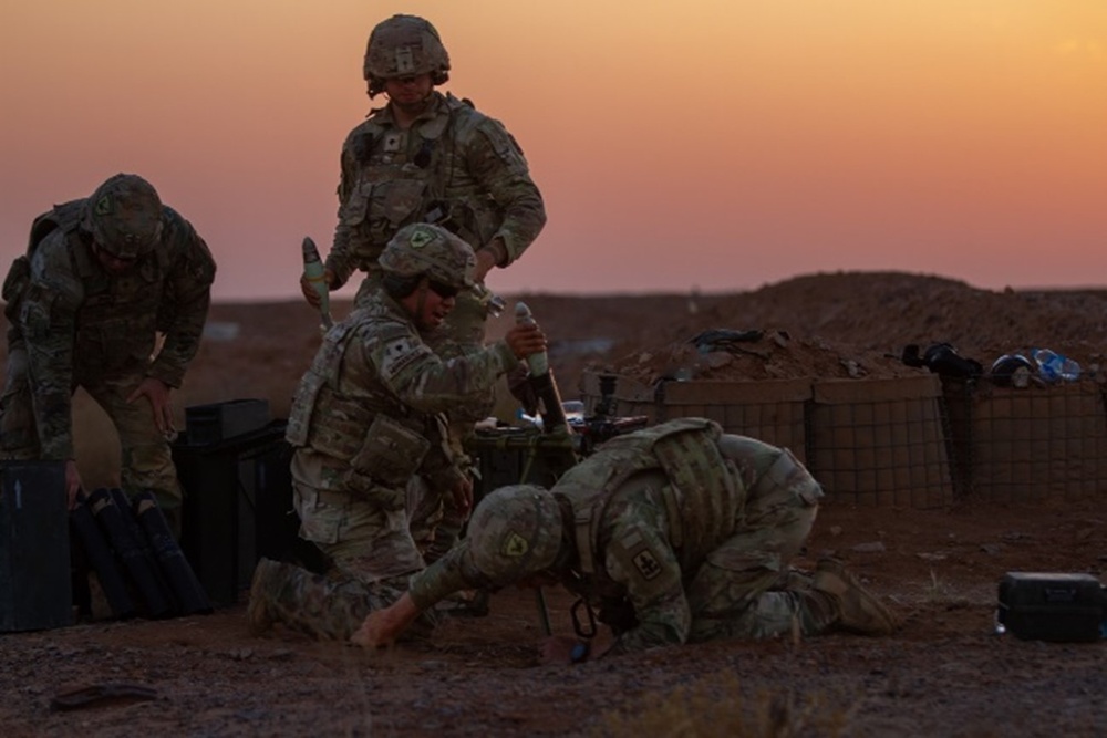 Task Force Sentinel conducts mortar live fire