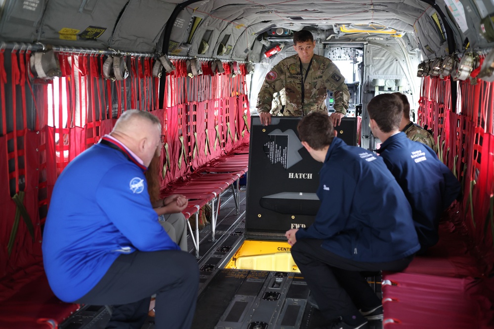 12th Combat Aviation Brigade Soldiers Showcase Aircraft at the Farnborough International Airshow