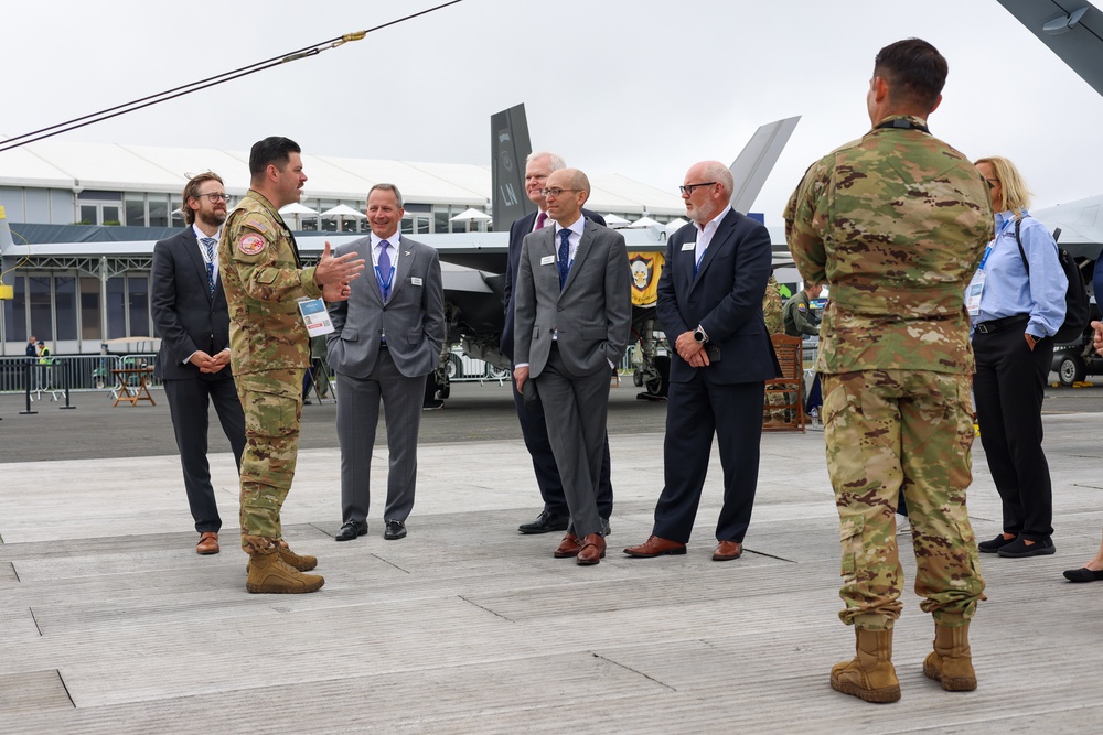 12th Combat Aviation Brigade Soldiers Showcase Aircraft at the Farnborough International Airshow