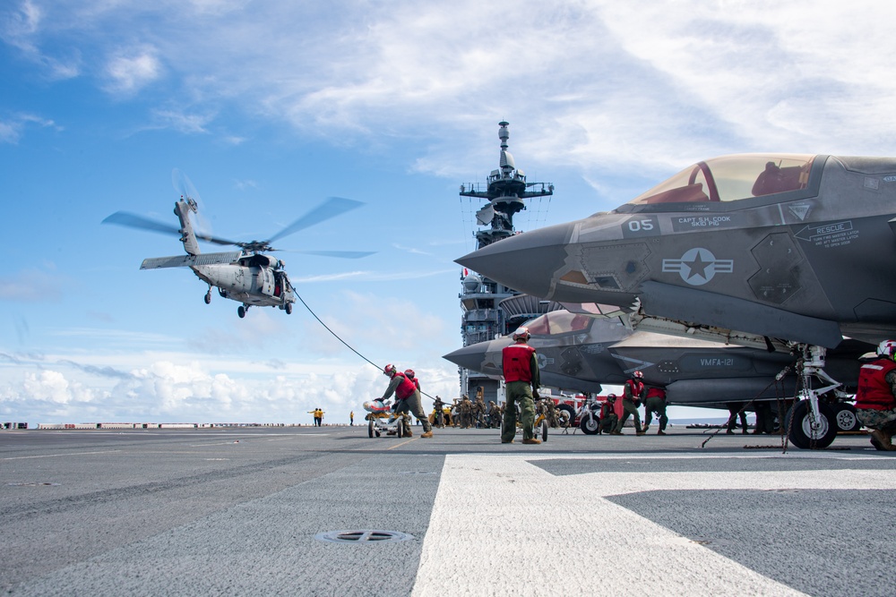 Inert Bomb Load Aboard USS America (LHA 6)