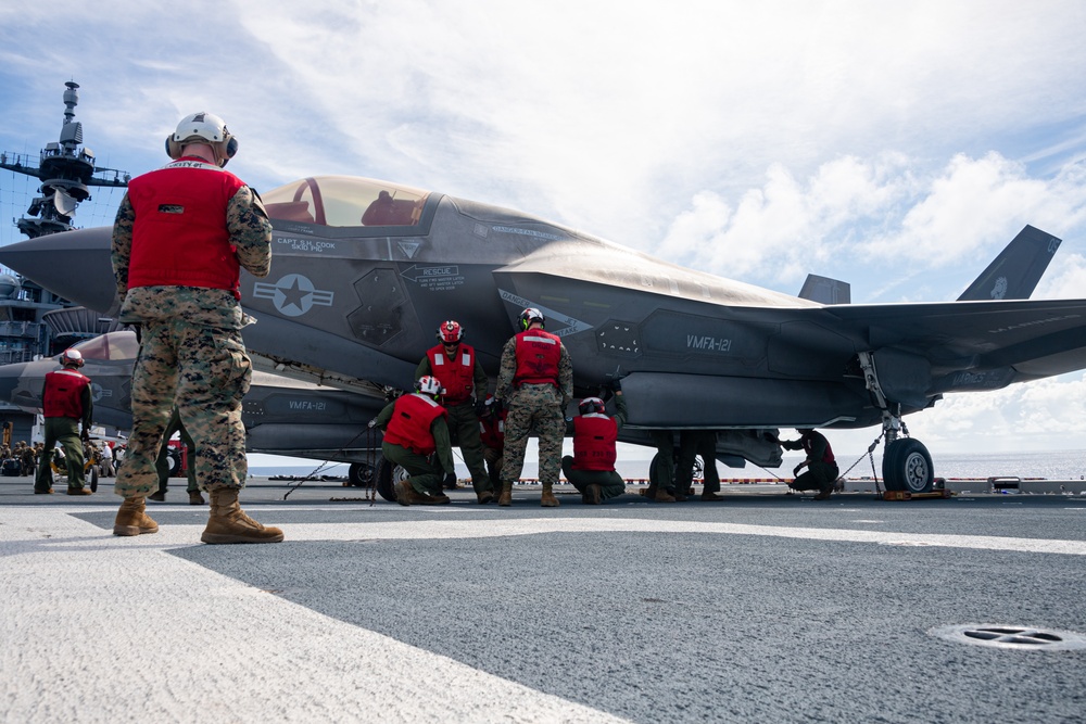 Inert Bomb Load Aboard USS America (LHA 6)