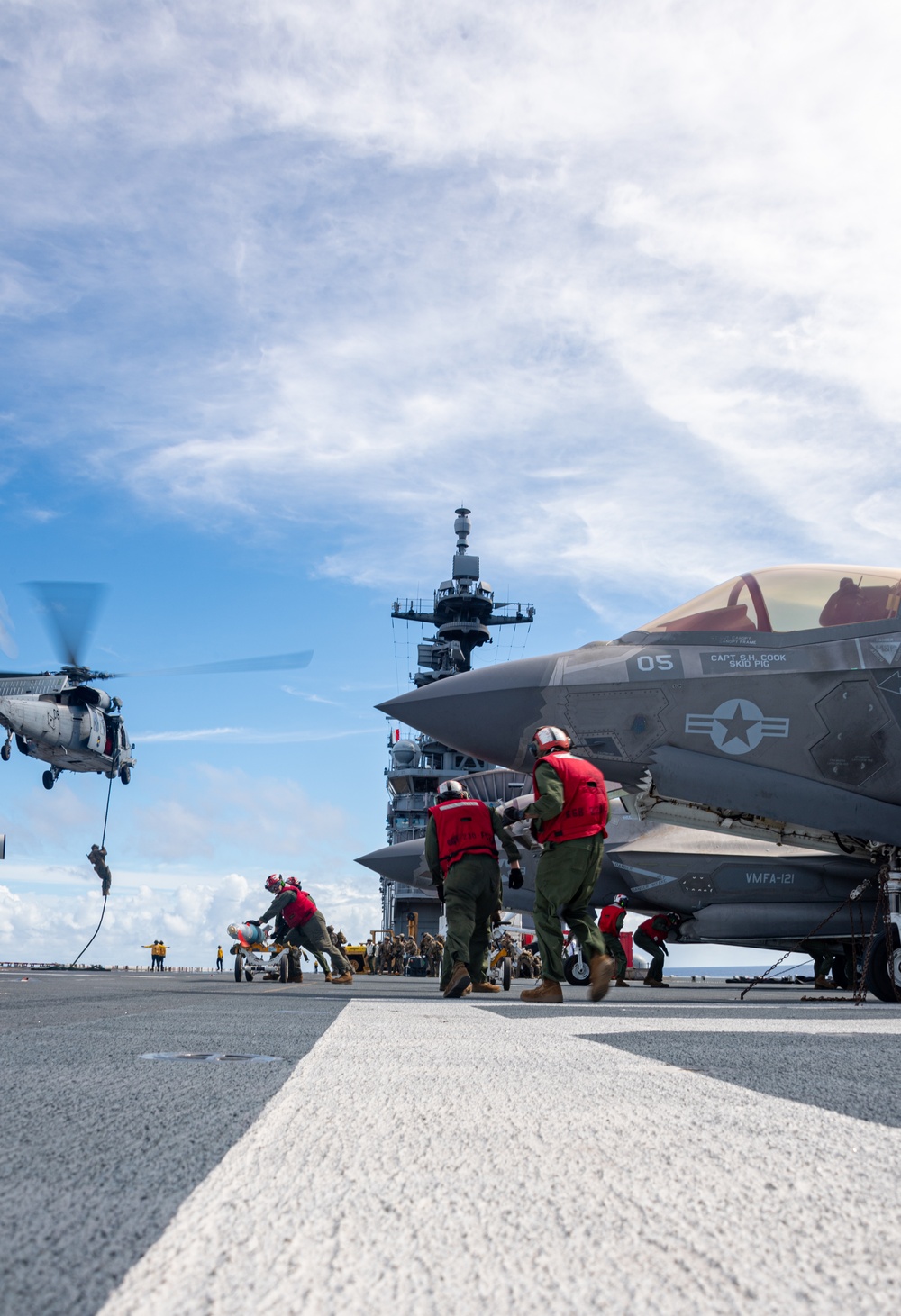 Inert Bomb Load Aboard USS America (LHA 6)