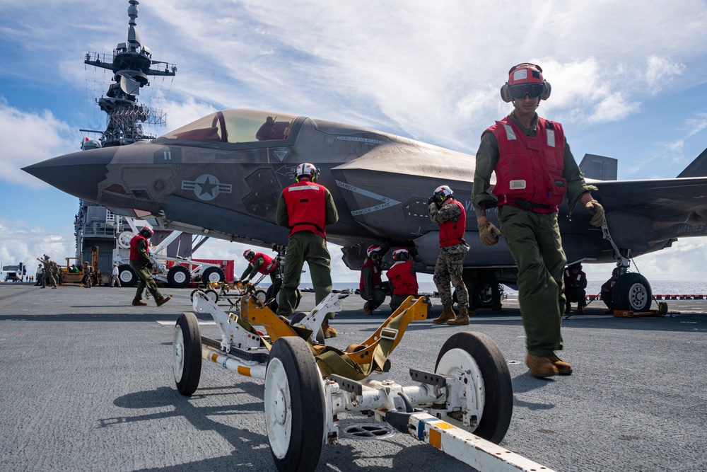 Inert Bomb Load Aboard USS America (LHA 6)