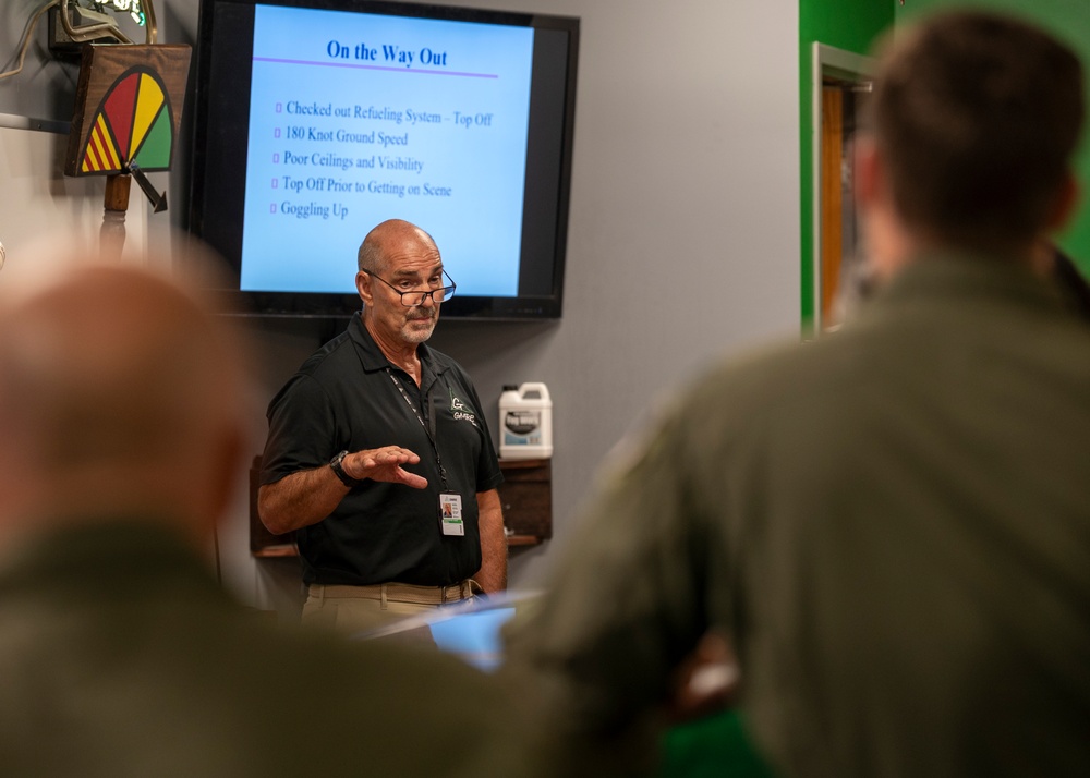 Real-Life 'Perfect Storm' Hero visits Rescue Airmen