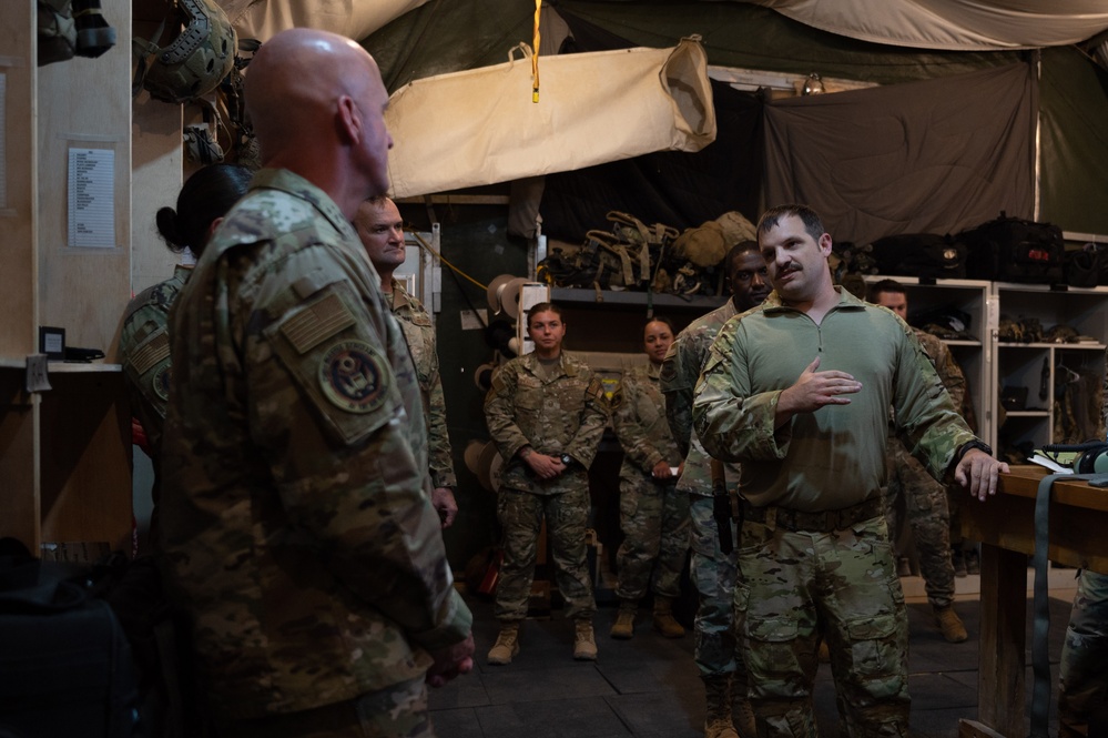 CMSAF visits deployed Airmen at CENTCOM bases