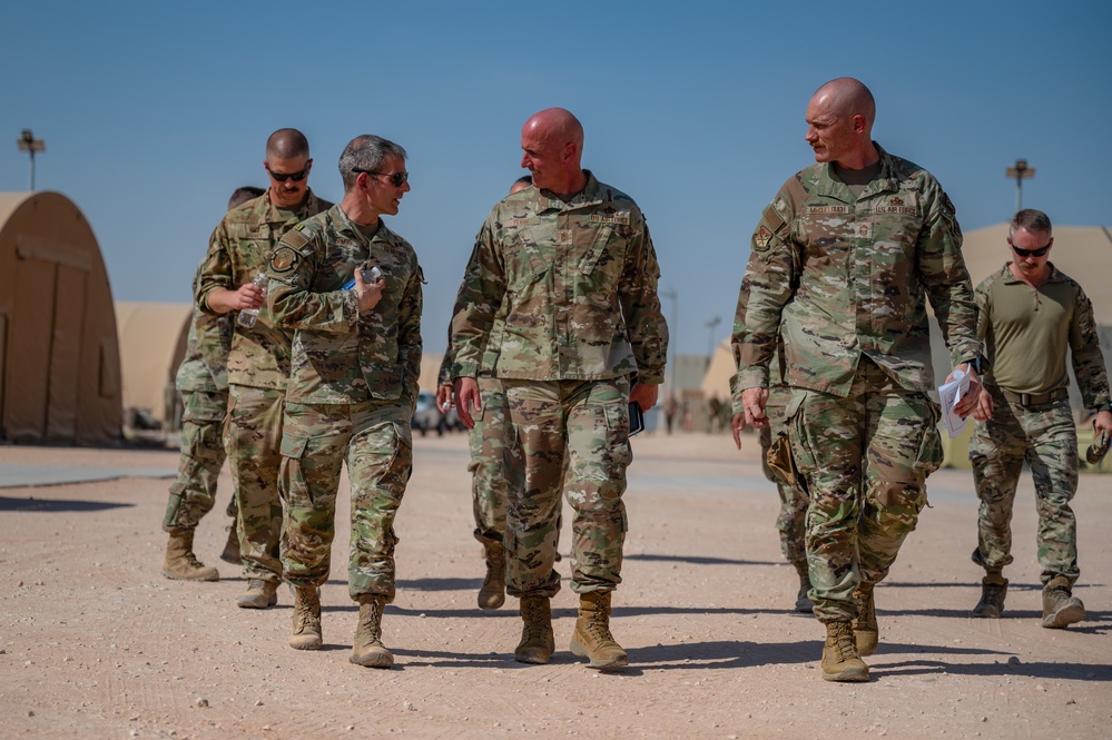 CMSAF makes first visit to deployed Airmen of the 378th AEW