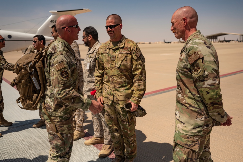 CMSAF makes first visit to deployed Airmen of the 378th AEW