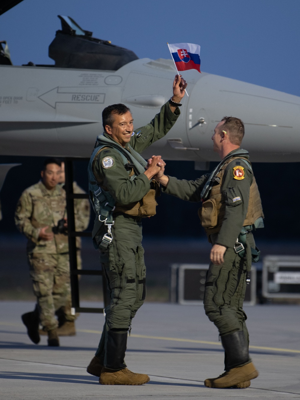 122nd Fighter Wing pilot delivers Slovakia's first F-16s