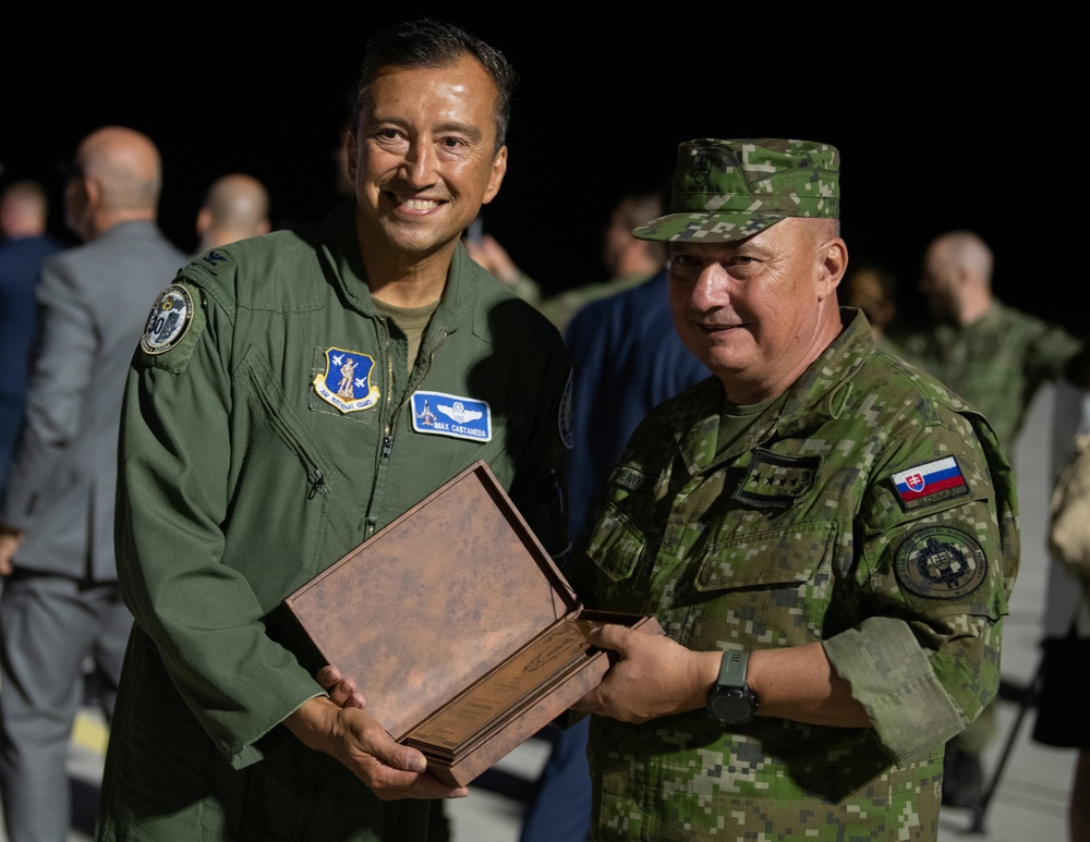 122nd Fighter Wing pilot delivers first F-16s to Slovakia