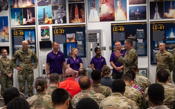 It Takes a Village: Space Force Guardian astronaut meets with launch-supporting service members