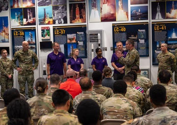 It Takes a Village: Space Force Guardian astronaut meets with launch-supporting service members