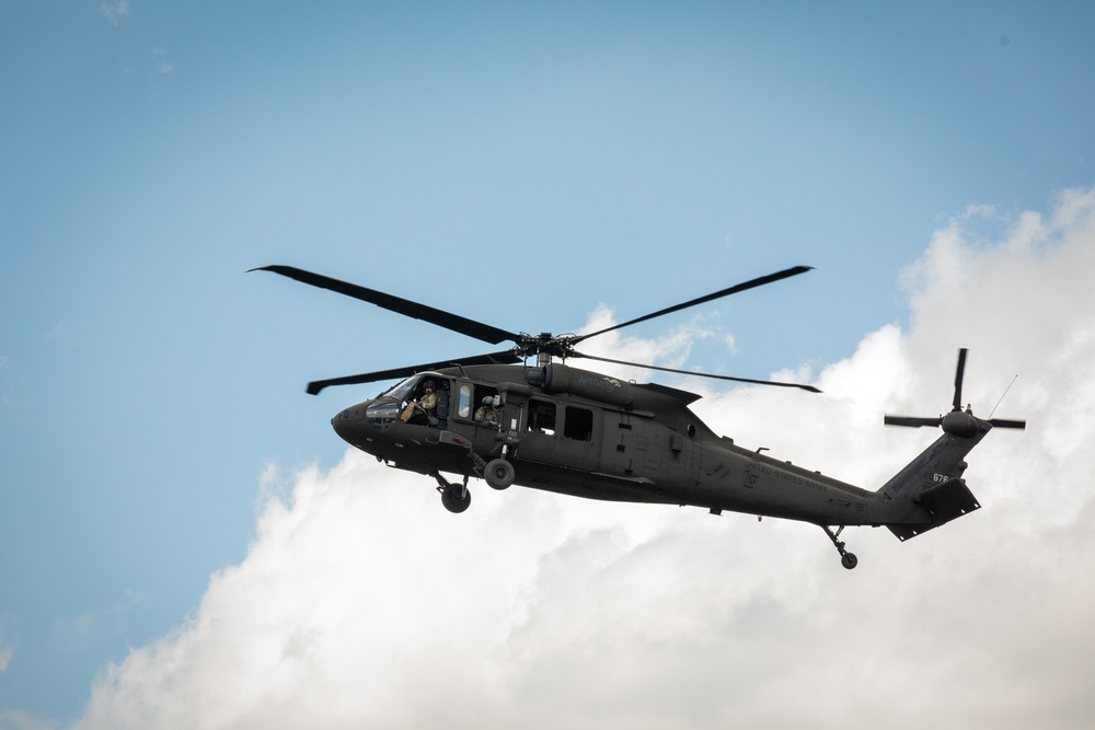 Bravo Co. conducts aerial gunnery at Camp Grayling