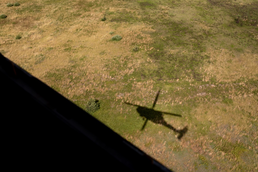 Bravo Co. conducts aerial gunnery at Camp Grayling