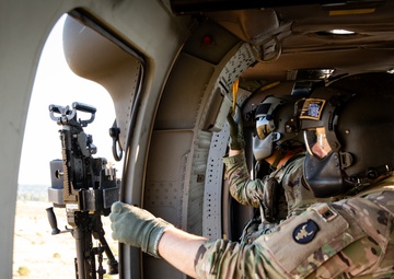 Bravo Co. conducts aerial gunnery at Camp Grayling