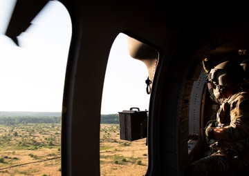 Bravo Co. conducts aerial gunnery at Camp Grayling