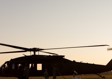 Bravo Co. conducts aerial gunnery at Camp Grayling